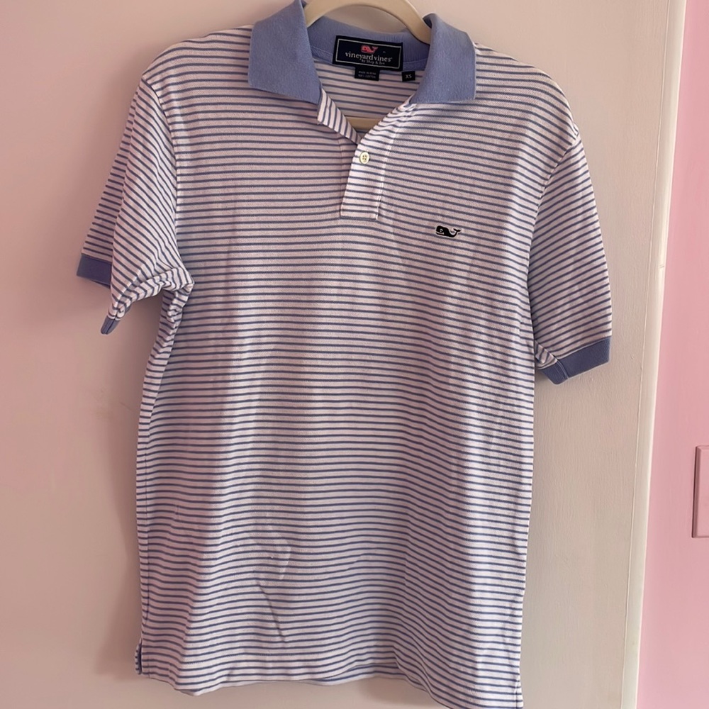 Vineyard Vines Feeder Stripe Stretch Pique Polo